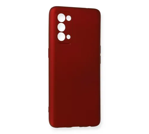 Reno 5 Kılıf First Silikon - Bordo