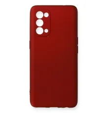 Reno 5 Kılıf First Silikon - Bordo