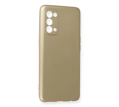 Reno 5 Kılıf First Silikon - Gold