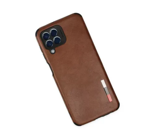 Samsung Galaxy M33 Kılıf Loop Deri Silikon - Kahverengi