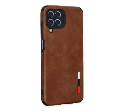 Samsung Galaxy M33 Kılıf Loop Deri Silikon - Kahverengi