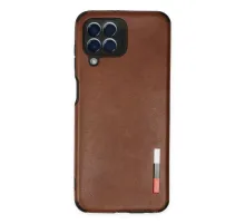Samsung Galaxy M33 Kılıf Loop Deri Silikon - Kahverengi