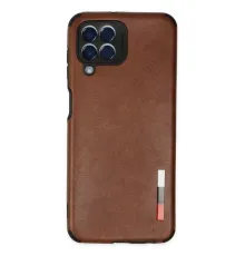 Samsung Galaxy M33 Kılıf Loop Deri Silikon - Kahverengi