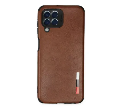Samsung Galaxy M33 Kılıf Loop Deri Silikon - Kahverengi