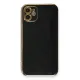 Apple iPhone 11 Kılıf Volet Silikon - Siyah