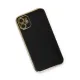 Apple iPhone 11 Kılıf Volet Silikon - Siyah