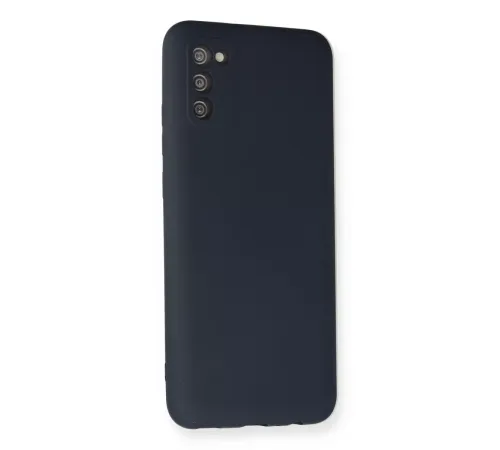 Samsung Galaxy A02S Kılıf Nano içi Kadife Silikon - Lacivert