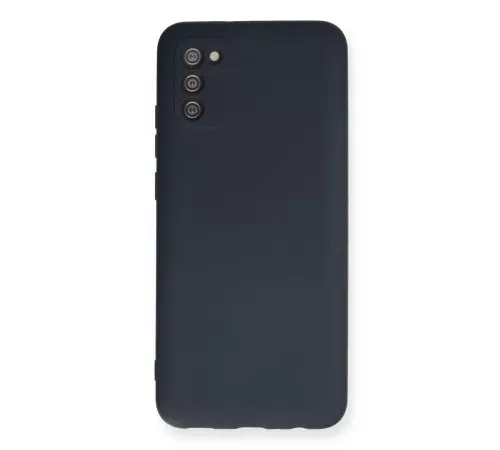Samsung Galaxy A02S Kılıf Nano içi Kadife Silikon - Lacivert