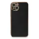 Apple iPhone 13 Kılıf Volet Silikon - Siyah