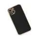Apple iPhone 13 Kılıf Volet Silikon - Siyah