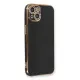 Apple iPhone 13 Kılıf Volet Silikon - Siyah