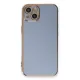 Apple iPhone 13 Kılıf Volet Silikon - Mavi