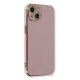 Apple iPhone 13 Kılıf Volet Silikon - Mor