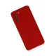 Samsung Galaxy S21 Kılıf Nano içi Kadife Silikon - Kırmızı