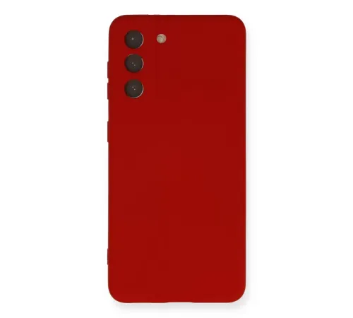 Samsung Galaxy S21 Kılıf Nano içi Kadife Silikon - Kırmızı