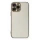 Apple iPhone 13 Pro Kılıf Volet Silikon - Beyaz