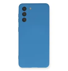 Samsung Galaxy S21 Kılıf Nano içi Kadife Silikon - Mavi