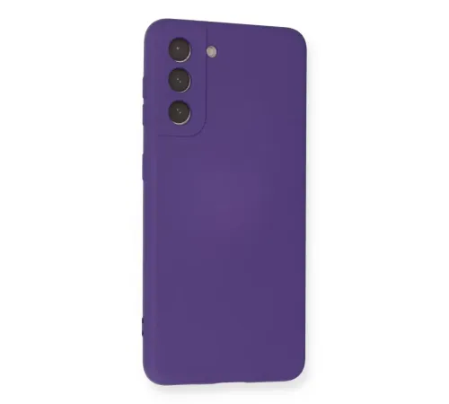 Samsung Galaxy S21 Kılıf Nano içi Kadife Silikon - Mor