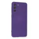 Samsung Galaxy S21 Kılıf Nano içi Kadife Silikon - Mor