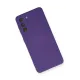 Samsung Galaxy S21 Kılıf Nano içi Kadife Silikon - Mor