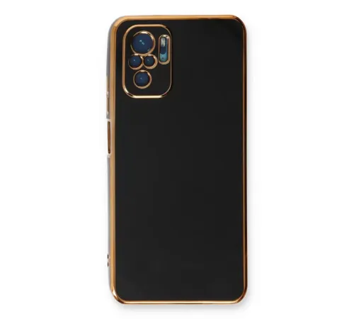 Xiaomi Redmi Note 10 Kılıf Volet Silikon - Siyah