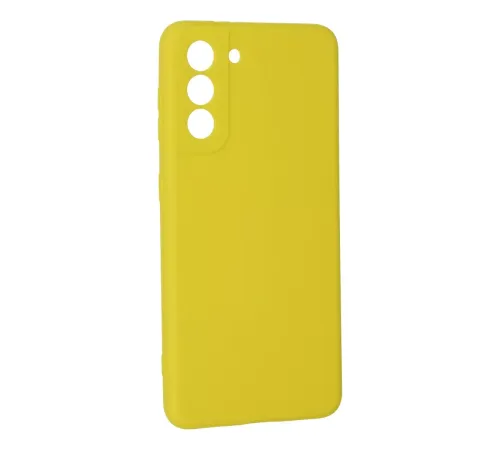 Samsung Galaxy S21 Kılıf Nano içi Kadife Silikon - Sarı