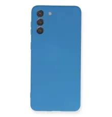Samsung Galaxy S21 Plus Kılıf Nano içi Kadife Silikon - Mavi
