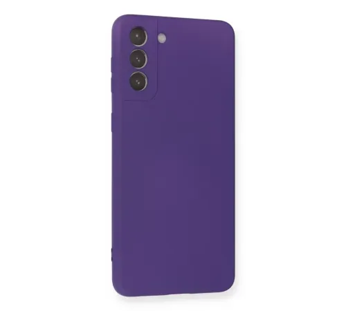 Samsung Galaxy S21 Plus Kılıf Nano içi Kadife Silikon - Mor