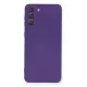 Samsung Galaxy S21 Plus Kılıf Nano içi Kadife Silikon - Mor