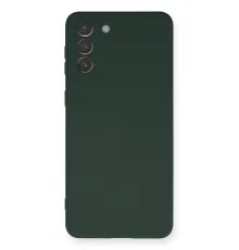 Samsung Galaxy S21 Plus Kılıf Nano içi Kadife Silikon - Koyu Yeşil
