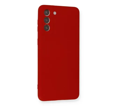 Samsung Galaxy S21 Plus Kılıf Nano içi Kadife Silikon - Kırmızı