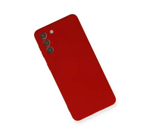Samsung Galaxy S21 Plus Kılıf Nano içi Kadife Silikon - Kırmızı