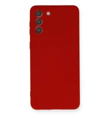 Samsung Galaxy S21 Plus Kılıf Nano içi Kadife Silikon - Kırmızı