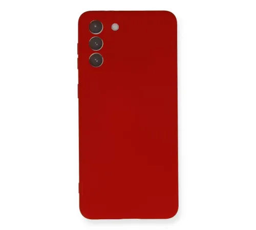 Samsung Galaxy S21 Plus Kılıf Nano içi Kadife Silikon - Kırmızı