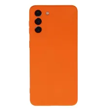 Samsung Galaxy S21 Plus Kılıf Nano içi Kadife Silikon - Turuncu