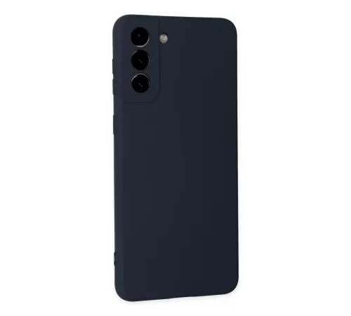 Samsung Galaxy S21 Plus Kılıf Nano içi Kadife Silikon - Lacivert