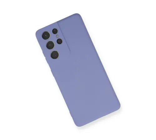 Samsung Galaxy S21 Ultra Kılıf Nano içi Kadife Silikon - Lila