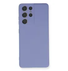 Samsung Galaxy S21 Ultra Kılıf Nano içi Kadife Silikon - Lila