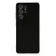 Samsung Galaxy S21 Ultra Kılıf Nano içi Kadife Silikon - Siyah