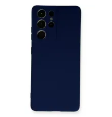 Samsung Galaxy S21 Ultra Kılıf Nano içi Kadife Silikon - Lacivert