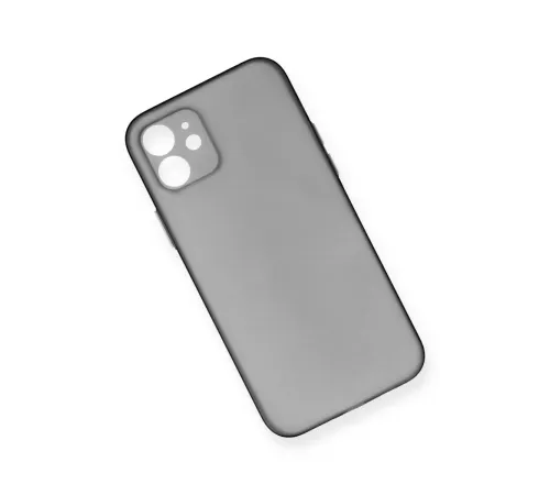 Apple iPhone 12 Kılıf PP Ultra İnce Kapak - Gri