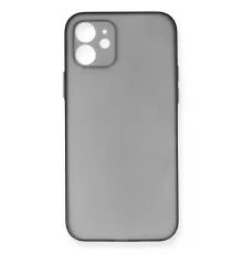 Apple iPhone 12 Kılıf PP Ultra İnce Kapak - Gri
