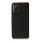 Samsung Galaxy A03S Kılıf Volet Silikon - Siyah