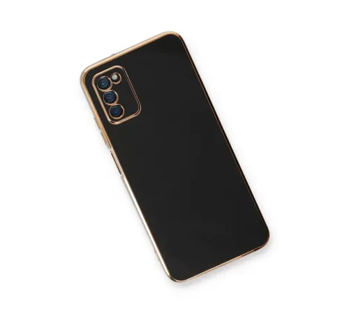 Samsung Galaxy A03S Kılıf Volet Silikon - Siyah