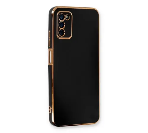 Samsung Galaxy A03S Kılıf Volet Silikon - Siyah