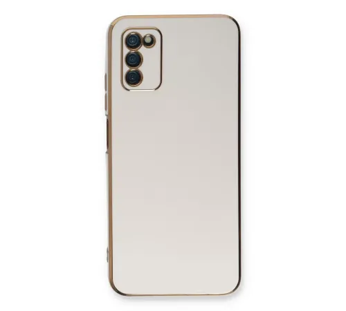 Samsung Galaxy A03S Kılıf Volet Silikon - Beyaz