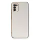 Samsung Galaxy A03S Kılıf Volet Silikon - Beyaz