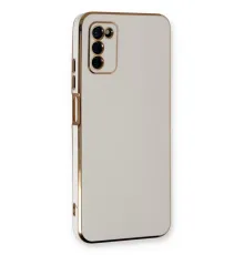Samsung Galaxy A03S Kılıf Volet Silikon - Beyaz