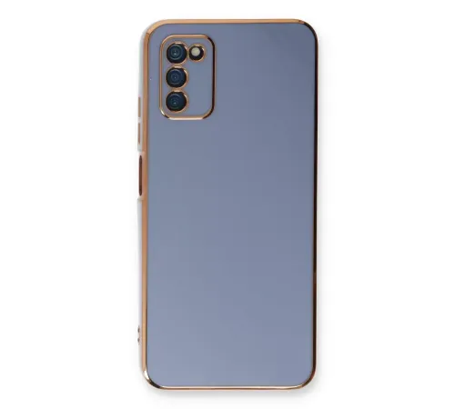 Samsung Galaxy A03S Kılıf Volet Silikon - Mavi