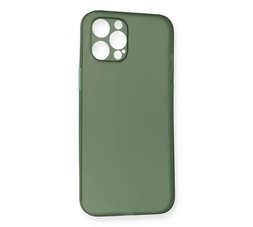 Apple iPhone 12 Pro Kılıf PP Ultra İnce Kapak - Yeşil